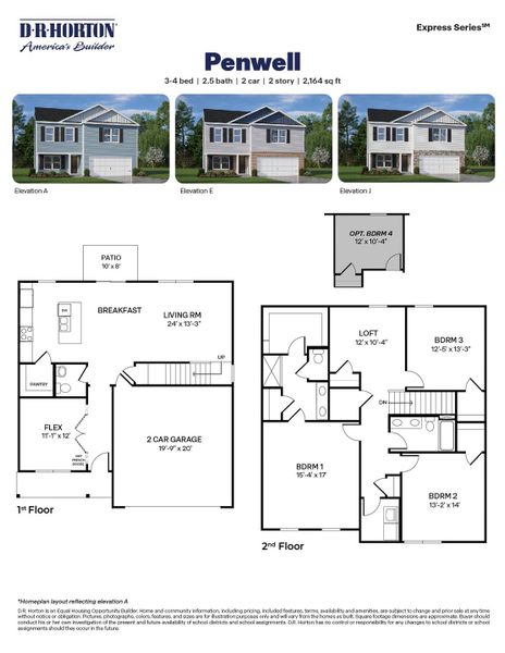 2D floor plan layout of this home in Hudson Glen, Mocksville, NC (Image 2). 2D floor plan layout of this home in Hudson Glen, Mocksville, NC (Image 2).