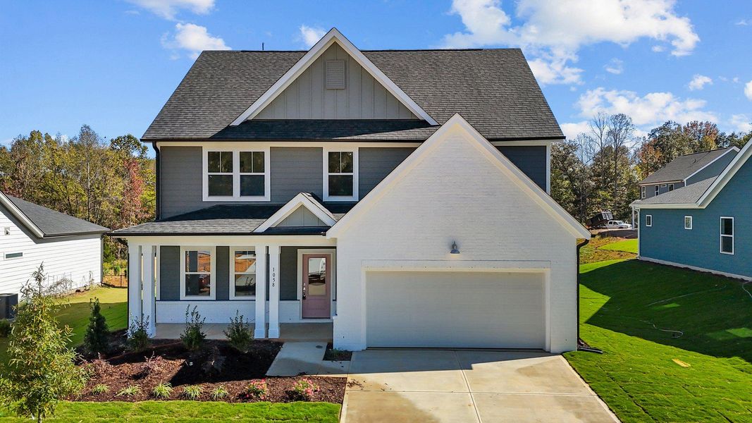 Representative exterior photo of a completed home built from the Doorbells and Sleighbells by Garman Homes in McConnell Ridge, McLeansville, NC (Image 13).