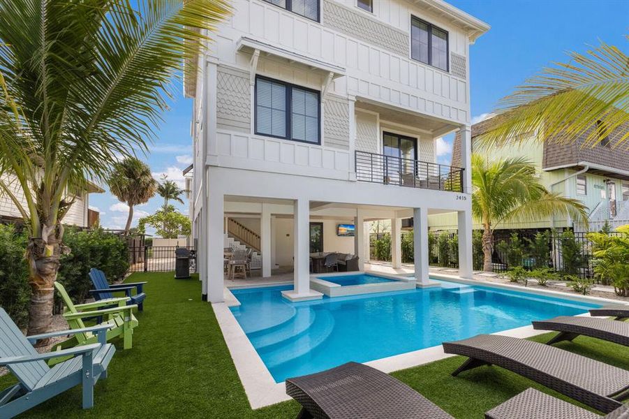 Exterior details and patio area of a home in , Bradenton Beach (Image 33).