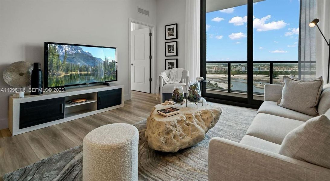 Furnished interior view inside a new home in , Hallandale Beach (Image 26).