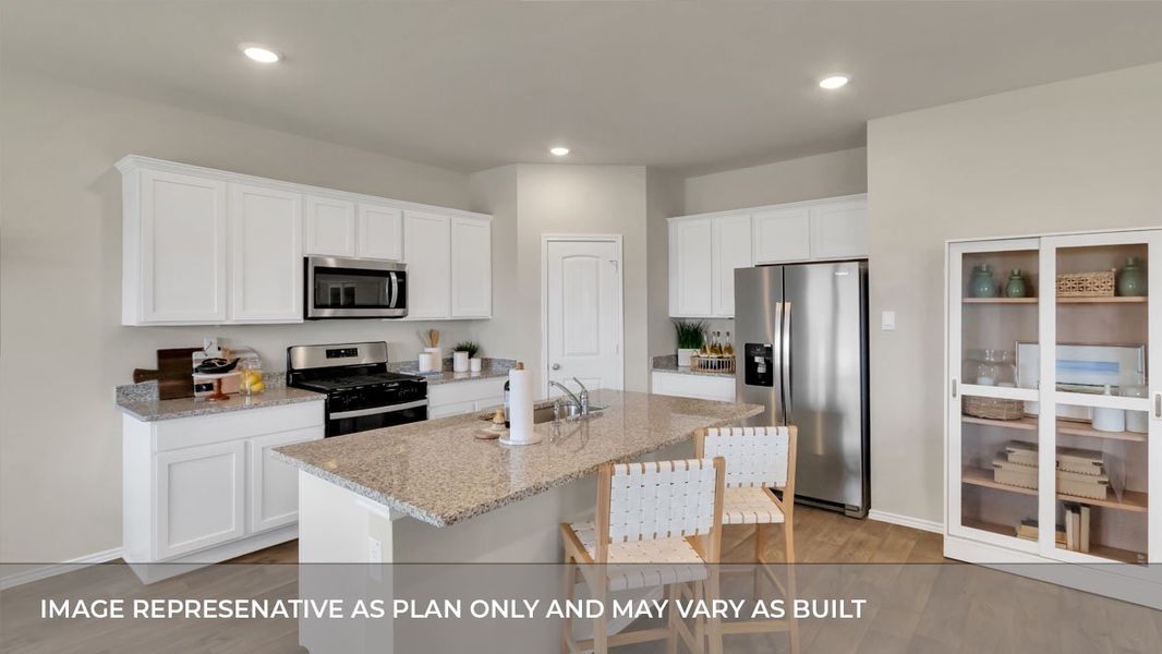 Furnished interior view inside a new home in Trails at Wildhorse, Austin (Image 14).