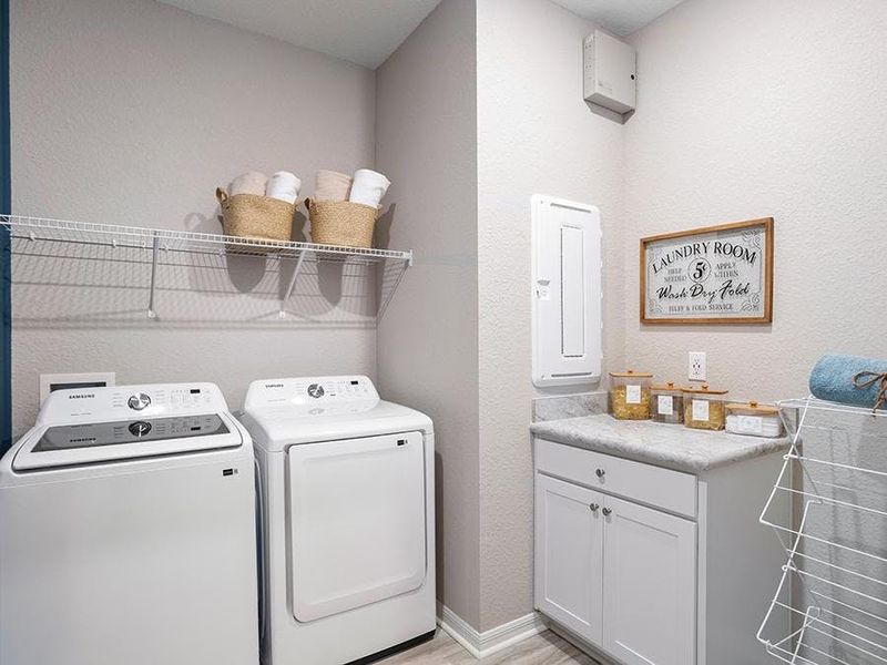 And, a dedicated laundry room - Aubrey by Highland Homes