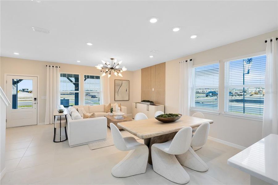 Furnished interior view inside a new home in Tohoqua, Kissimmee (Image 10).