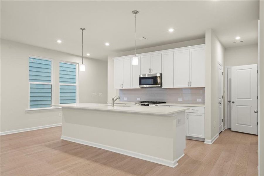 Furnished interior view inside a new home in The Village at Shallowford, Kennesaw (Image 9).