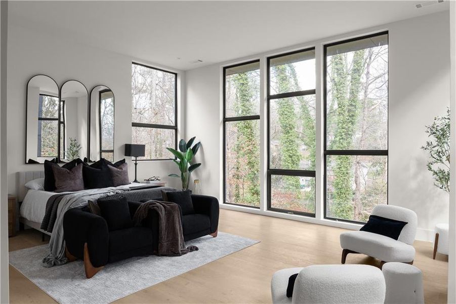 Furnished interior view inside a new home in , Atlanta (Image 46).