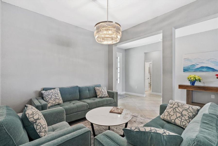 Furnished interior view inside a new home in , Englewood (Image 40).