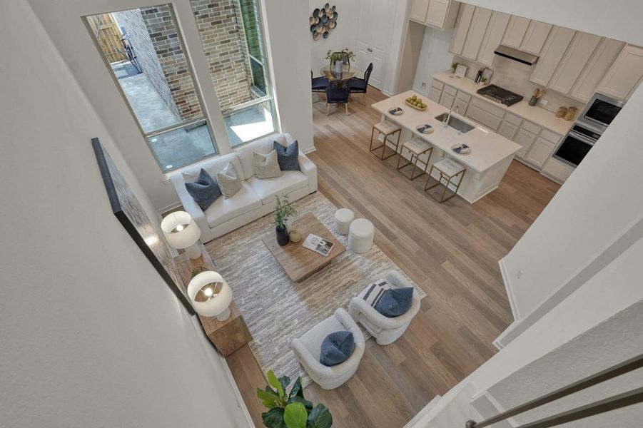 Furnished interior view inside a new home in Woodforest Townhomes, Montgomery (Image 16).