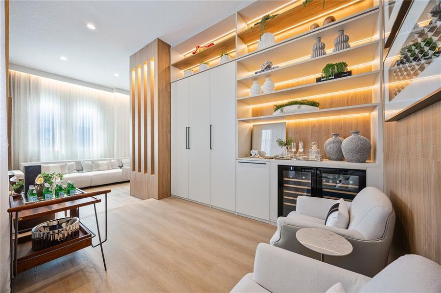 Furnished interior view inside a new home in Avalon Ridge, Winter Garden (Image 32).