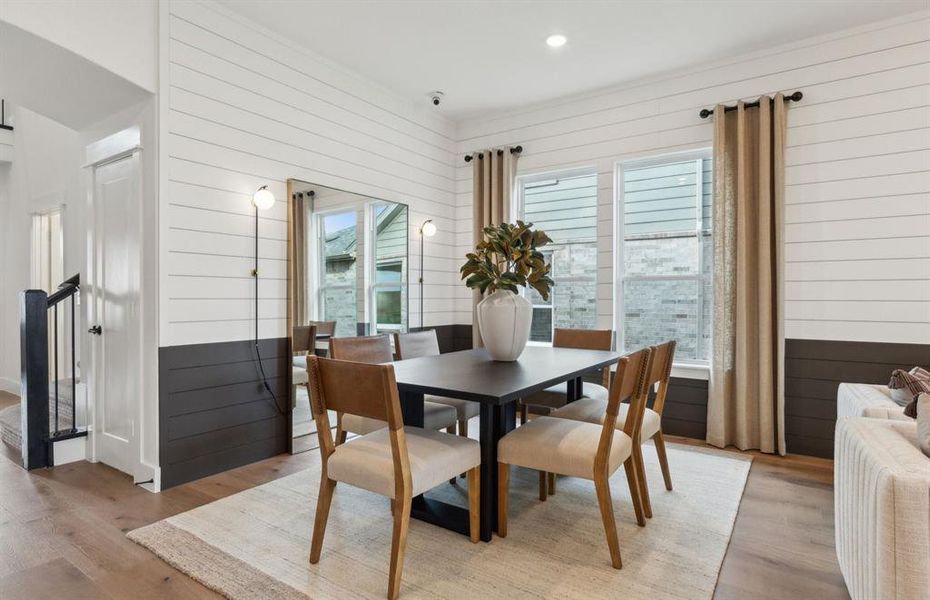 *Model Representation - Dining nook off kitchen with large windows