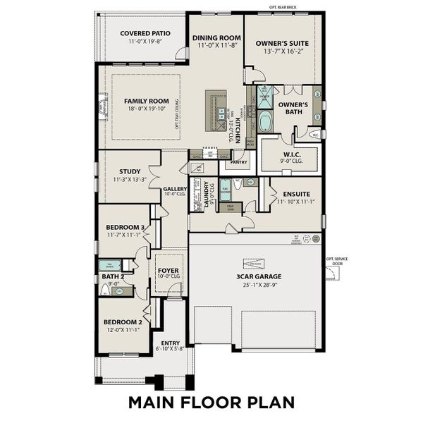 2D floor plan layout of this home in Lago Mar, Texas City, TX (Image 3).
