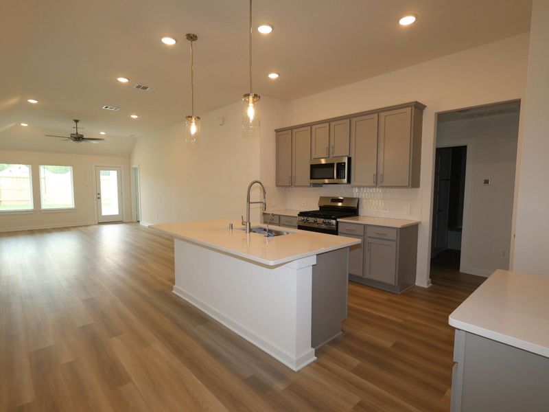 Furnished interior view inside a new home in Lone Star Landing, Montgomery (Image 13).