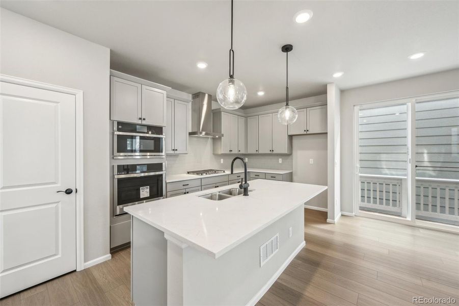 Furnished interior view inside a new home in The Villas Collection at Sterling Ranch, Littleton (Image 11).