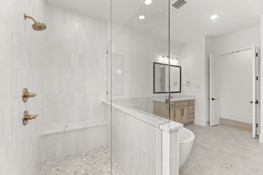Representative furnished interior of a home built from the 7061 by Tradition Homes in Mustang Lakes, McKinney (Image 11).