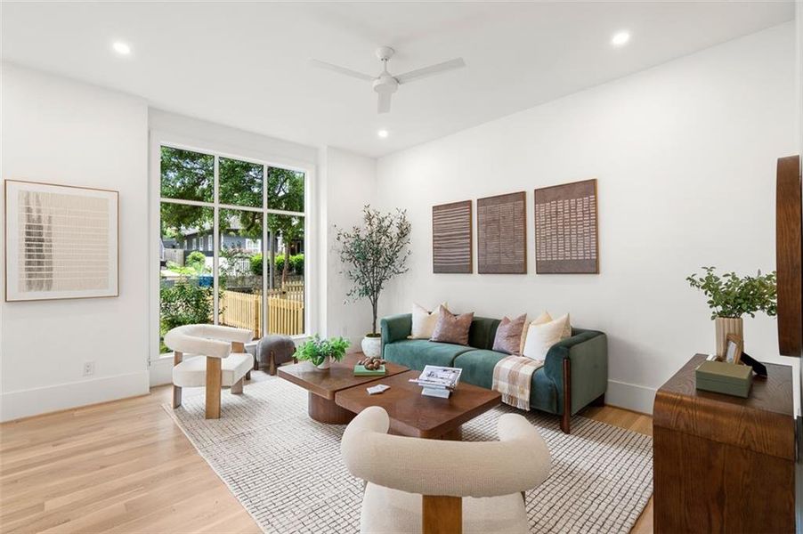 Furnished interior view inside a new home in , Atlanta (Image 47).