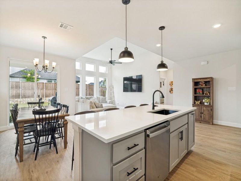 Furnished interior view inside a new home in , Royse City (Image 17).