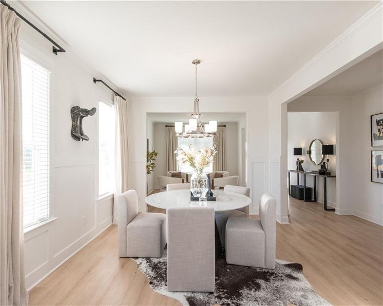 Furnished interior view inside a new home in Stratford Square, Lawrenceville (Image 4).