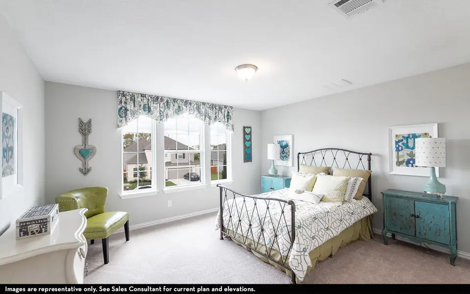 Furnished interior view inside a new home in Canterra Creek, Rosharon (Image 3).