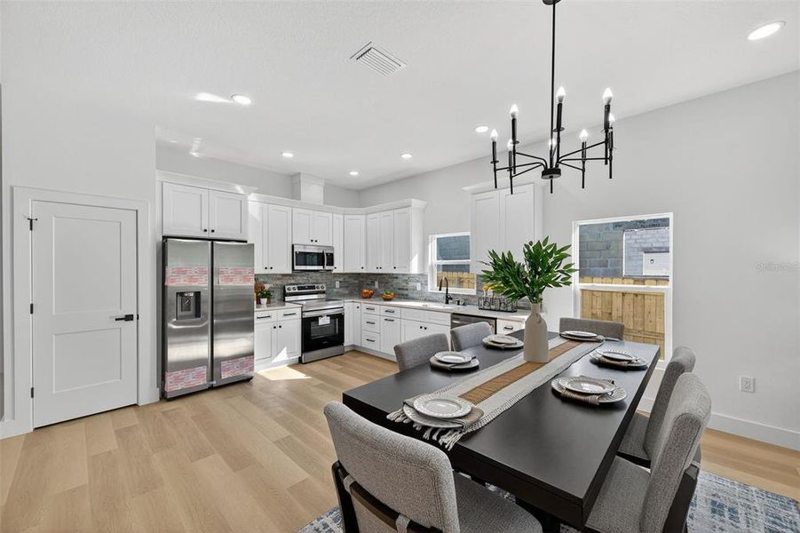 Furnished interior view inside a new home in , Tampa (Image 11). Furnished interior view inside a new home in , Tampa (Image 11).