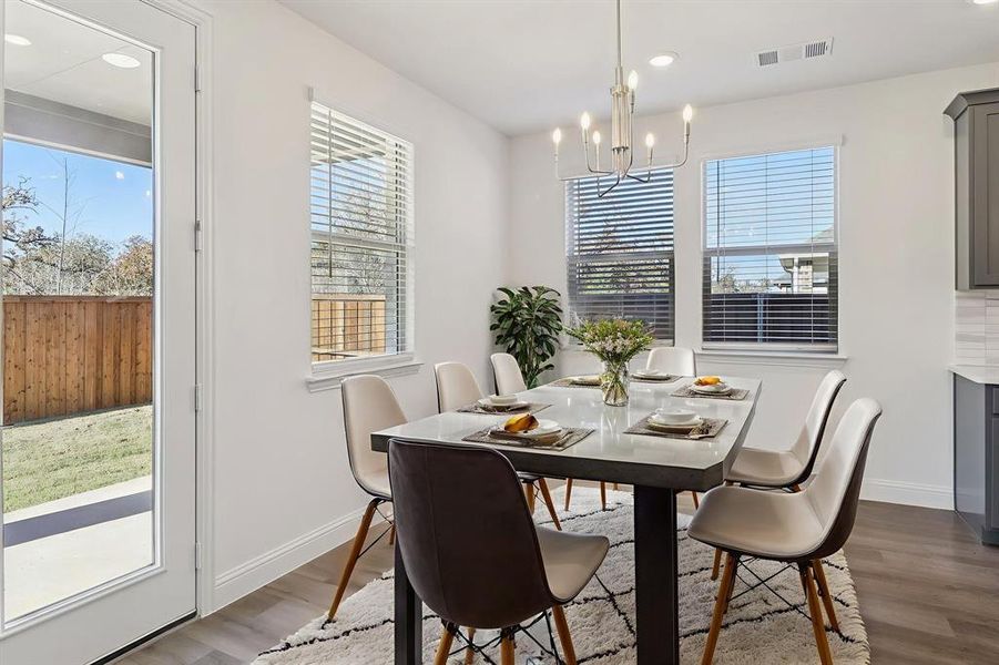 Furnished interior view inside a new home in Ashford Park - Texana Series, Corinth (Image 8).