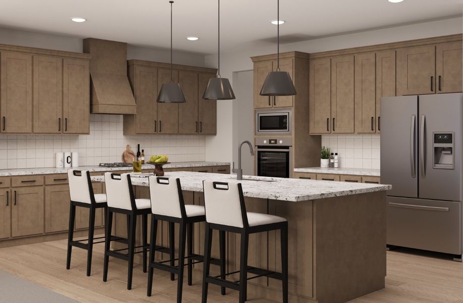 Representative furnished interior of a home built from the Lockhart by Beazer Homes in Heath Golf and Yacht Club, Heath (Image 11).
