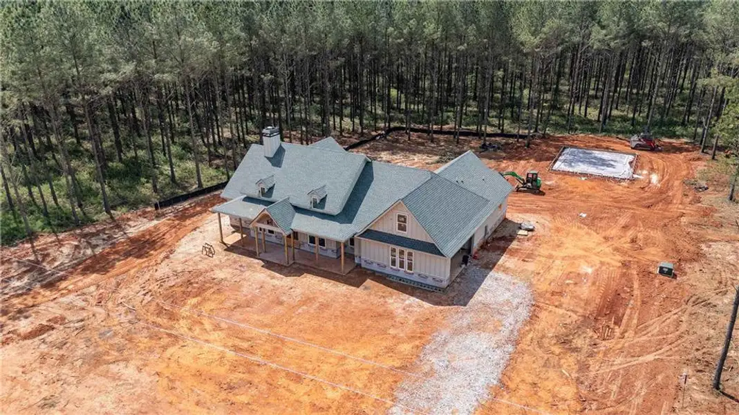 In-progress construction of a new home in , Monroe, GA (Image 15).