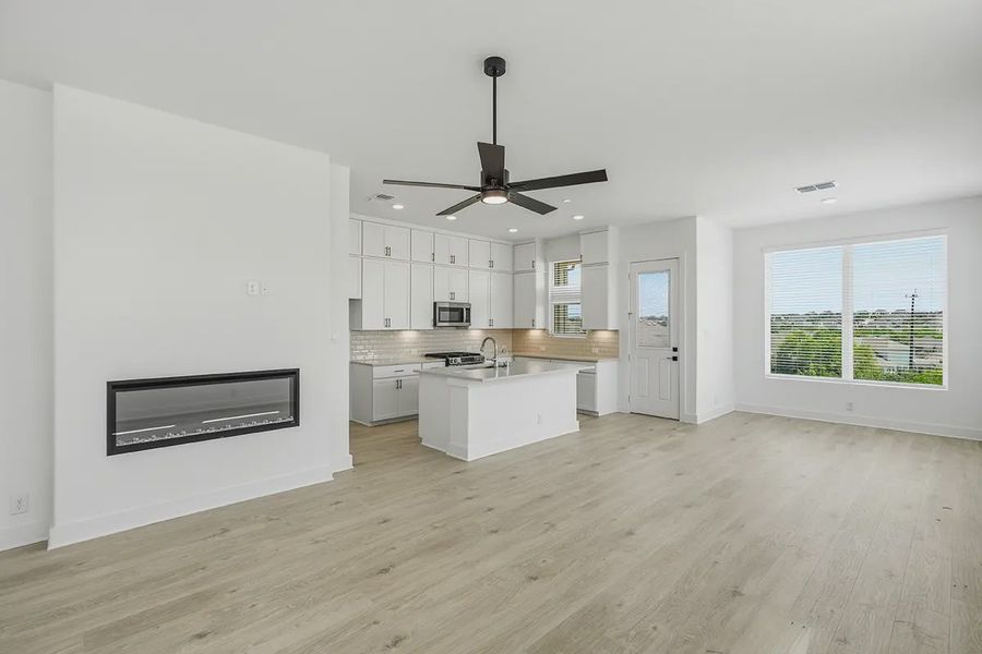 Furnished interior view inside a new home in Prominence Urban, San Antonio (Image 12).