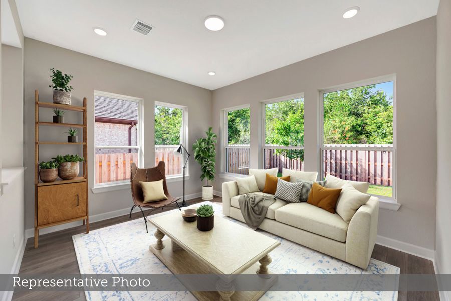 Furnished interior view inside a new home in COLTON - Parkview Collection, Todd Mission (Image 3). Furnished interior view inside a new home in COLTON - Parkview Collection, Todd Mission (Image 3).