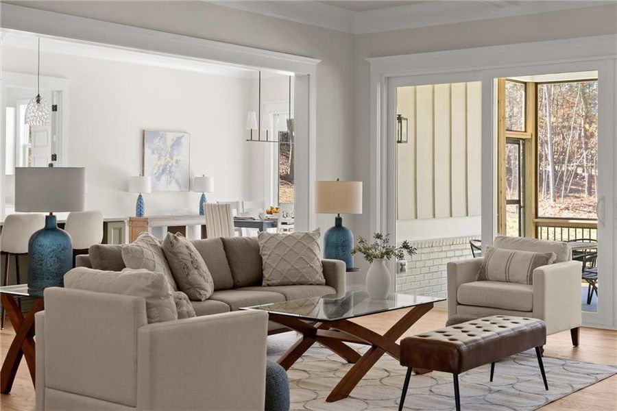 Furnished interior view inside a new home in , Gainesville (Image 15).