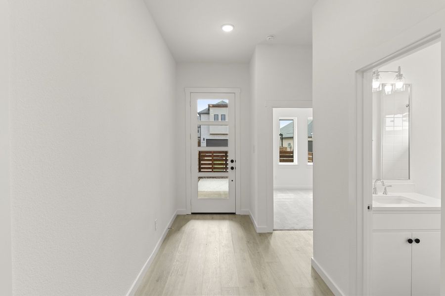 Spacious, unfurnished interior of a new home in Willow Grove Single-Family Homes, Melissa (Image 20). Spacious, unfurnished interior of a new home in Willow Grove Single-Family Homes, Melissa (Image 20).