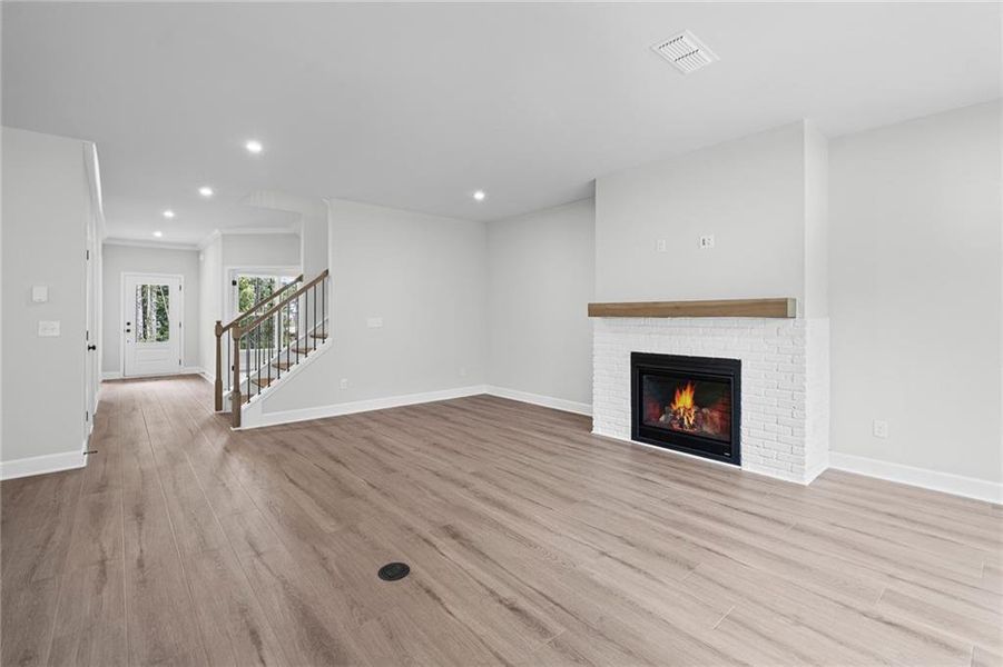 Spacious, unfurnished interior of a new home in Oakwood, Cumming (Image 17). Spacious, unfurnished interior of a new home in Oakwood, Cumming (Image 17).