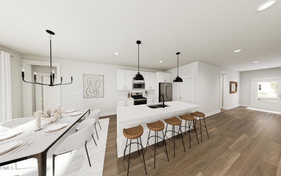 Kitchen Dining Rendering