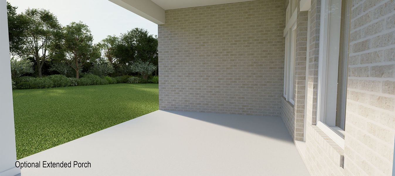 Representative exterior details of a home built from the The El Paso by David Weekley Homes in Flora, Hutto (Image 3).
