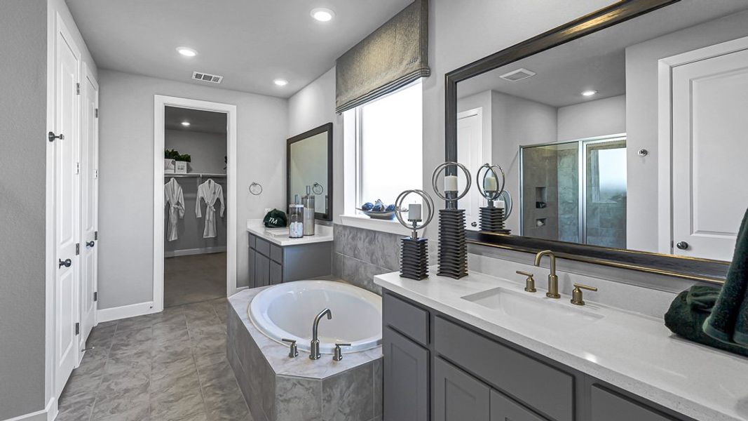 Furnished interior view inside a new home in Avalon at Cypress, Cypress (Image 5).