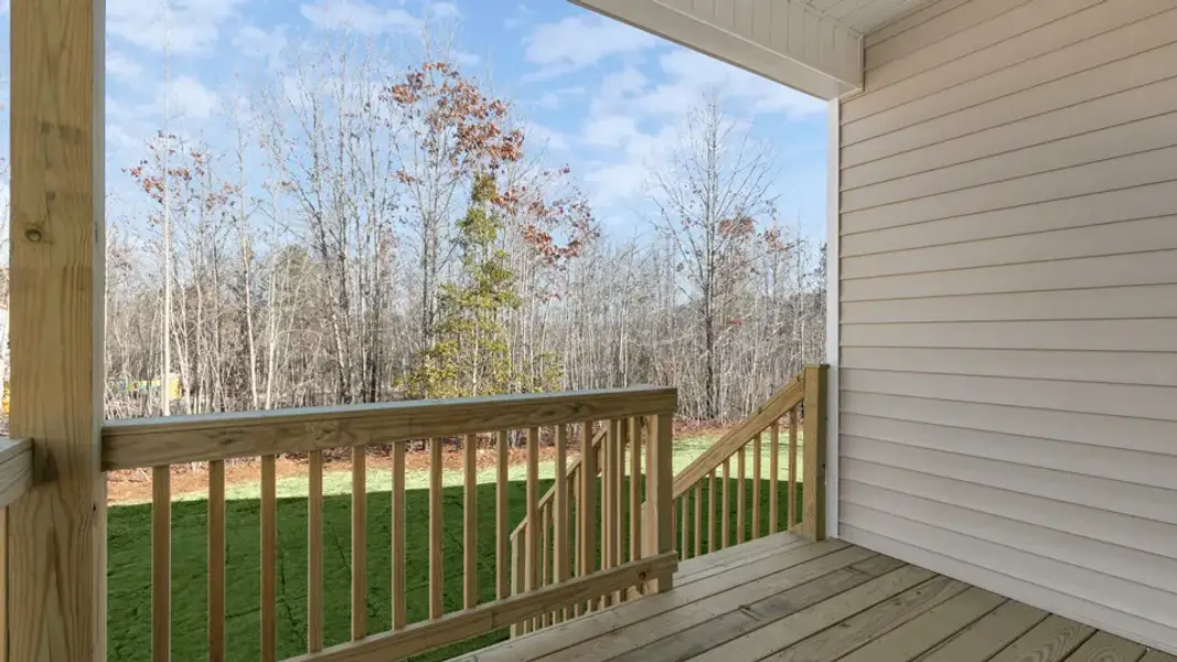 Exterior details and patio area of a home in Baker Farm, Youngsville (Image 4).