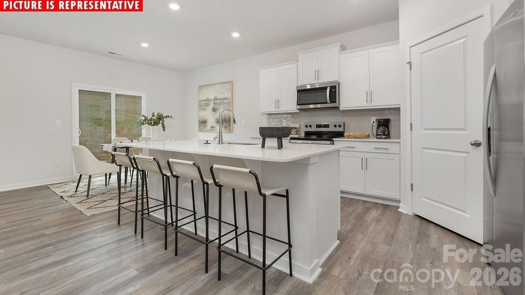 Furnished interior view inside a new home in Cardinal Creek, Charlotte (Image 4).