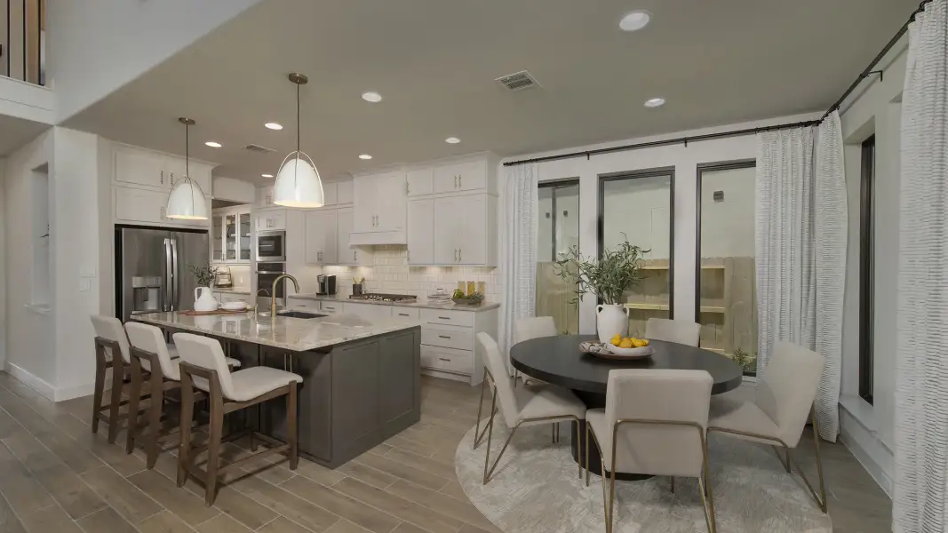 Furnished interior view inside a new home in Meridiana, Manvel (Image 9).