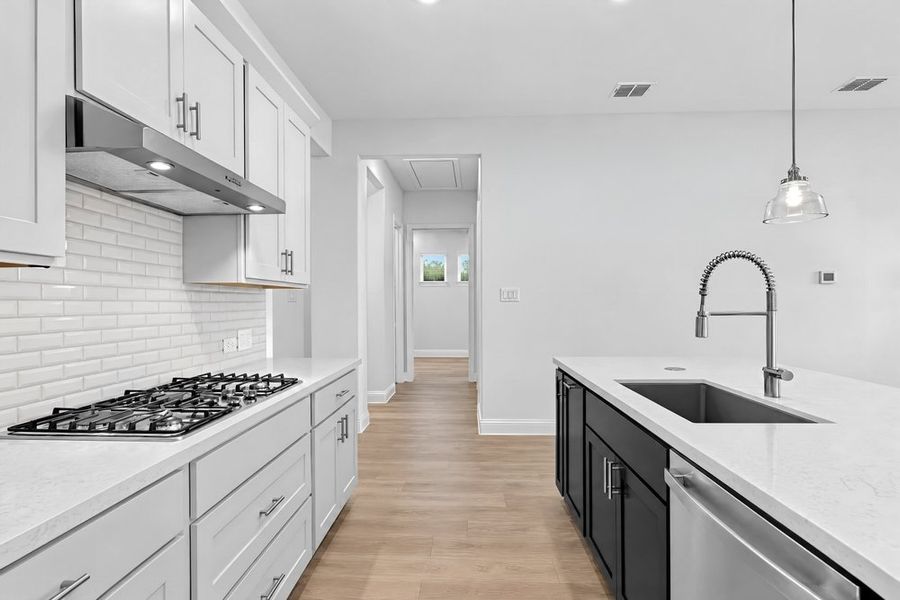 Furnished interior view inside a new home in South Oak, Lakewood Village (Image 7).