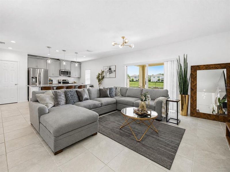 Furnished interior view inside a new home in , Kissimmee (Image 47). Furnished interior view inside a new home in , Kissimmee (Image 47).