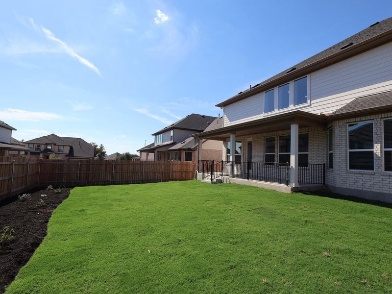 Exterior details and patio area of a home in Edgewood, Leander (Image 18). Exterior details and patio area of a home in Edgewood, Leander (Image 18).