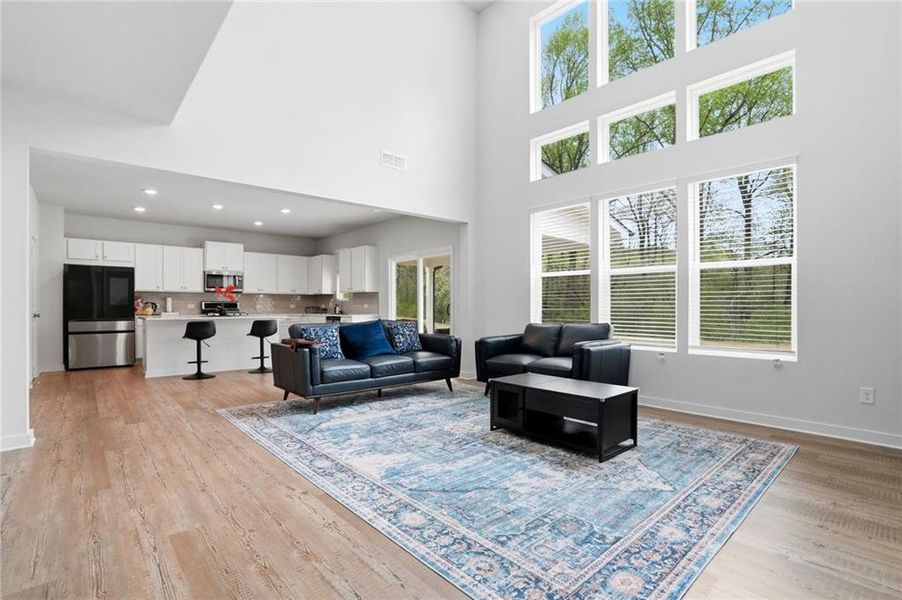 Furnished interior view inside a new home in Ellorie Estates, Dawsonville (Image 10).