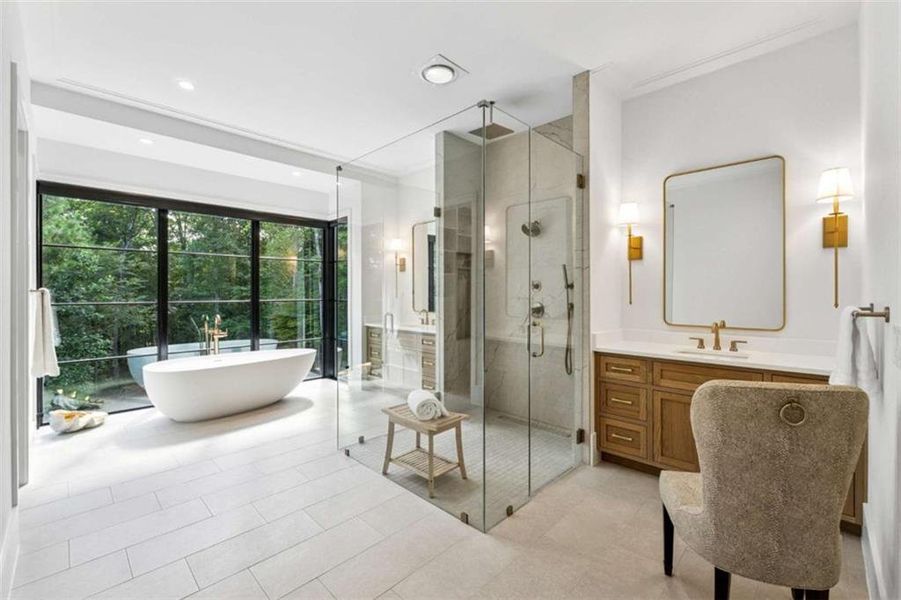 Furnished interior view inside a new home in , Roswell (Image 14).