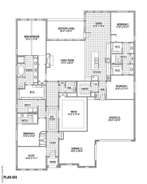 Plan 854 1st Floor