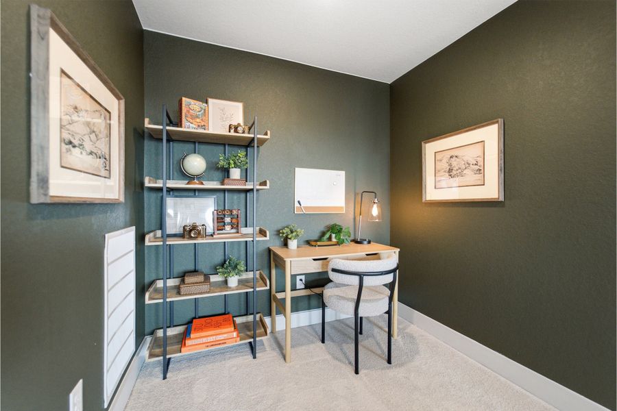 Furnished interior view inside a new home in Sunfield, Buda (Image 29).