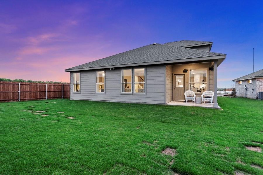 Backyard-All Home and community information, including pricing, included features, terms, availability and amenities, are subject to change at any time without notice or obligation. All Drawings, pictures, photographs, video, square footages, floor plans, elevations, features, colors and sizes are approximate for illustration purposes only and will vary from the homes as built.