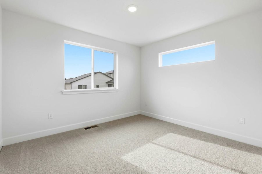 Representative unfurnished interior of a home built from the Metolius by MonteVista Homes in Rosengarth Estates, Bend (Image 18). Representative unfurnished interior of a home built from the Metolius by MonteVista Homes in Rosengarth Estates, Bend (Image 18).