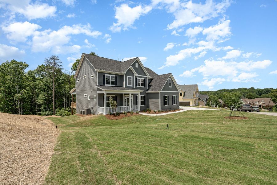 Representative exterior photo of a completed home built from the Harvard by Greybrook Homes in Shepherds Trace, Clover, SC (Image 34). Representative exterior photo of a completed home built from the Harvard by Greybrook Homes in Shepherds Trace, Clover, SC (Image 34).