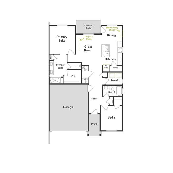 2D floor plan layout of this home in The Reserve at Green Valley Ranch Aurora, Aurora, CO (Image 2). 2D floor plan layout of this home in The Reserve at Green Valley Ranch Aurora, Aurora, CO (Image 2).