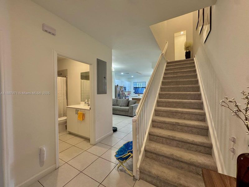 Furnished interior view inside a new home in , Homestead (Image 9). Furnished interior view inside a new home in , Homestead (Image 9).
