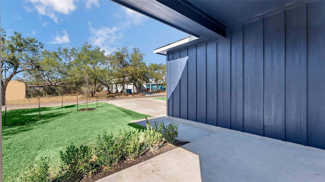Exterior details and patio area of a home in , Cottonwood Shores (Image 18).