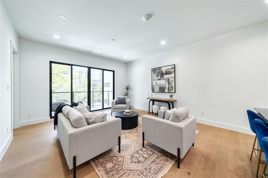 Furnished interior view inside a new home in , Dallas (Image 4).